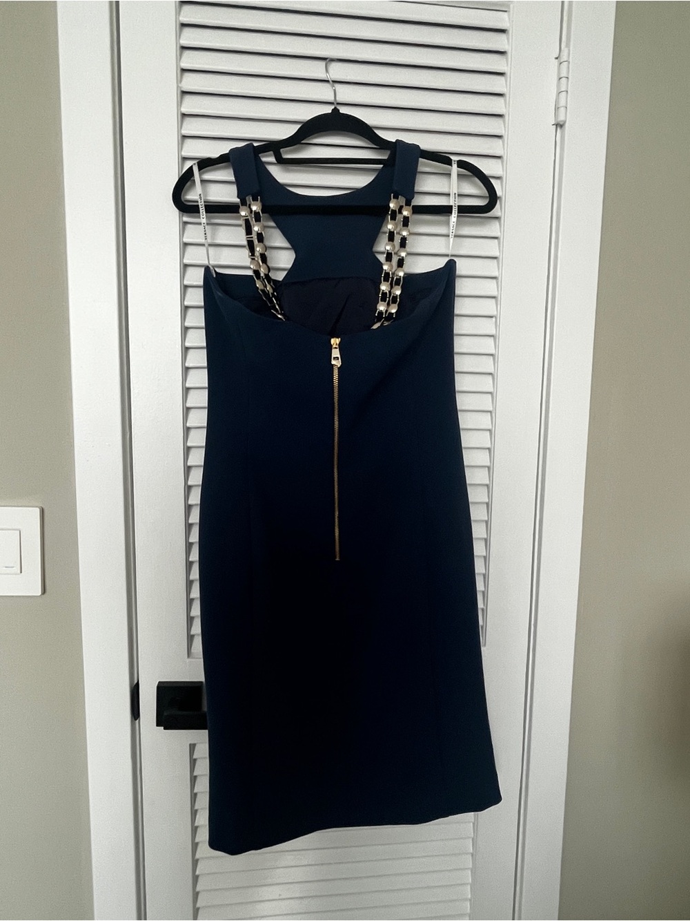 Versace collection Blue Halter Sheath Dress size 44 / size 10 - Picture 2 of 15